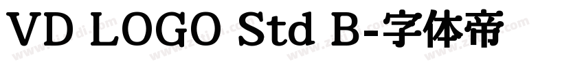 VD LOGO Std B字体转换